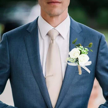2021 Nieuwe bloem Corsage voor Mannen Wit Roze Roos Huwelijk Bruidegom Boutonniere Broche Pin Bruiloft Huwelijk Bruidsmeisje Corsage