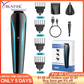 YBLNTEK 3-In-1 Elektrische Hair Trimmer voor Mannen Grooming Kit Baard Neus & Oor Trimmer Oplaadbare Kapper Haar snijmachine