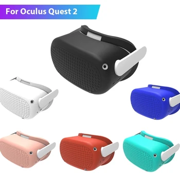 Geval Voor Oculus Quest 2 VR Headset Hoofd te Bedekken slimme bril Anti-Krassen Voor Oculus Quest 2 Silicone Beschermende Accessoires