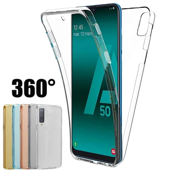 360 Graden op de Volledige Case voor Samsung Galaxy S20 Plus A50 30 40 M10 20 30 20 60 S10 S8 9 Plus 2 in 1 Front+ Back Cover Soft TPU Case