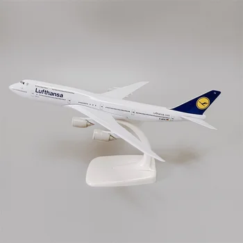 20cm Legering Metaal Duitsland Lucht Lufthansa Airlines Boeing B747 747-8 Vliegtuig Model Airways Gegoten Vliegtuig Model Vliegtuigen Geschenken