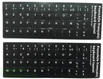 2pcs/veel franse Toetsenbord Sticker Franch AZERTY Voor laptop desktop toetsenborden Stickers 11.6 12 13.3 14 15.4 17.3 inch toetsenbord