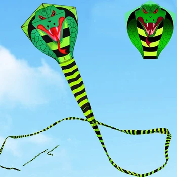 gratis verzending grote slang kite vliegen string lijn nylon kite beach sport kinderen kite weifang cobra kite fabriek ikite eagle kite