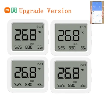 Xiaomi Mijia Bluetooth-Thermometer 3 Multi-functie Smart Elektrische Digitale Hygrometer Temperatuur relatieve Vochtigheid 3 Werken met Mijia APP