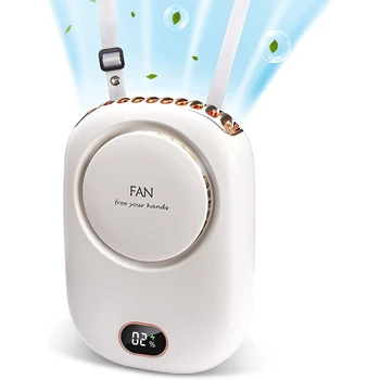 Draagbare Lui Hangen Nek Fan Mini-Ventilatoren Bladeless USB-Oplaadbare Sport Ventilator Voor Outdoor Sporten, Reizen