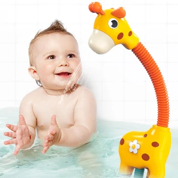 Giraffe Elektrische Spuiten met Water Spuiten Sprinkler Baby Speelgoed voor in Bad, Bad-Douche-Zwembad Badkamer Speelgoed voor Baby 's Baby' s Peuters Geschenken