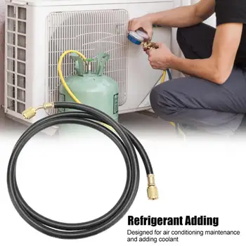 R410 800-4000psi Druk Airconditioning Fluoride Tube Conditioner Koelmiddel Koelmiddel Toevoegen Tool 1/4SAE Koudemiddel Slang
