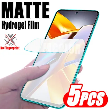 5PCS Matte Zachte Film Voor Xiaomi Poco M5 M5S M4 Pro M3 M2 X5 X4 GT X3 NFC Veiligheid Gel Mat Screen Protector Niet het Glas M4Pro