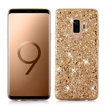 Telefoon Geval voor Samsung Galaxy S9 Plus Geval Silicium Bling Glitter Crystal Pailletten Zachte TPU Cover Fundas voor Samsung S9 S9 Plus