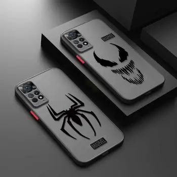 Marvel Spiderman Gif Mat Telefoon Geval Voor Xiaomi Redmi Opmerking 12 7 8 9 8T 11T 8 10 Pro-9S 10S 11 11 voor Redmi 9A 9 12C K40