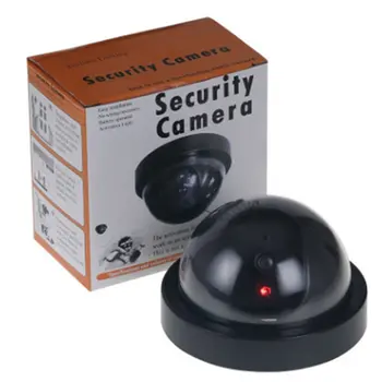 De koepel van de Simulatie van de alarminstallatie van de Camera Nep Webcam Smart-Binnen/Buiten Dummy bewakingscamera LED Emuleren CCTV voor de Waarschuwing