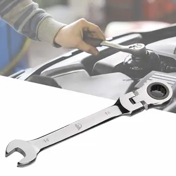 Ratchet Combinatie Gegeven Wrench Set fijngetand Gear Ring Koppel en Dopsleutel Set Moer Tools voor Reparatie