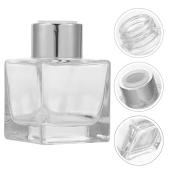 50ml Vierkante Geur Containers Leeg Rooster Parfum Flessen Glas Etherische Olie Containers Huis Decoratie