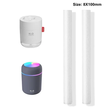 10 Stuks 8*100mm Luchtbevochtigers Filters Wattenstaafje voor USB-Air Ultrasone Luchtbevochtiger Aroma Diffuser Vervangen van Onderdelen Kan Worden Gesneden