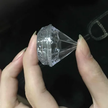 5g Duidelijk Mini Potjes Accessoires Nail Art Blikken Diamond Shape Leeg oogschaduw Crème Container Monster Pot