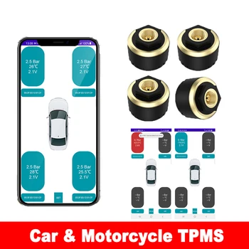 Auto TPMS Tire Pressure Monitoring System Mobiele Telefoon Display Bluetooth-compatibel, Tyre Pressure Monitoring System Accessoires