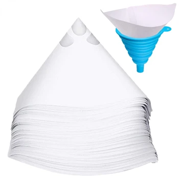 10 Stuks Verf Papieren Filter Zuiveren Uitpersen Cup Trechter Besteedbaar 100 Mesh Verf Filtert Mesh Conische Nylon Micron Papier