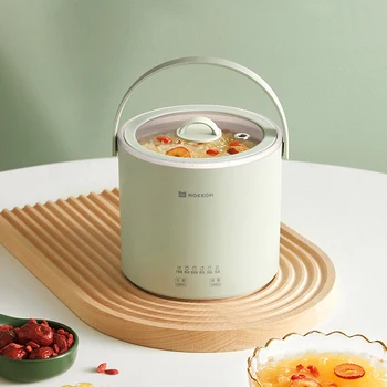 800ml Elektrische kookpan rijstkoker Koken Pot Slow Cooker Gezondheid Behoud van de Pot Hotpot Verwarming Cup Multicooker Pap Soep