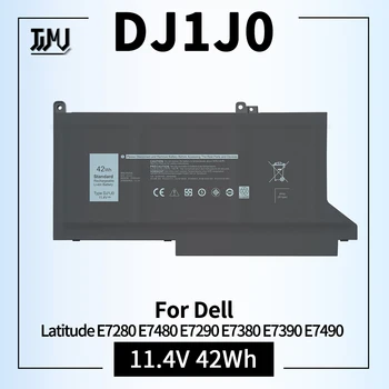 42Wh DJ1J0 Laptop Accu voor Dell Latitude 12 7280 E7280 7290 E7290 13 E7380 E7390 7380 7390 14 E7480 E7490 7480 7490 DJ1JO