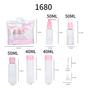 Reizen Mini Make-Up Cosmetische Face Cream Pot Plastic Flessen Lege Transparante Make-Up Container Fles Accessoires Voor Op Reis