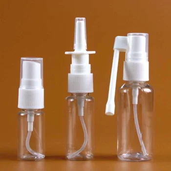 1pcs 10ml/20ml/30ml Duidelijke Lege Plastic Neusspray Flessen Spuit Mist Neus Spray Navulbaar Bottelen Verpakking
