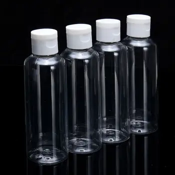 1Pcs Portable Travel Fles 100 ml Plastic Duidelijke Flessen voor Reizen Sub Fles Shampoo Cosmetische Lotion Container