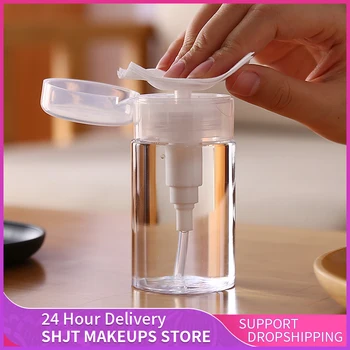 150/100/ml Nagel Hervulbare Flessen Leeg Druk op de Pomp Dispenser Parfum flessen Remover Cleaner Make-up remover Fles Reis Tool