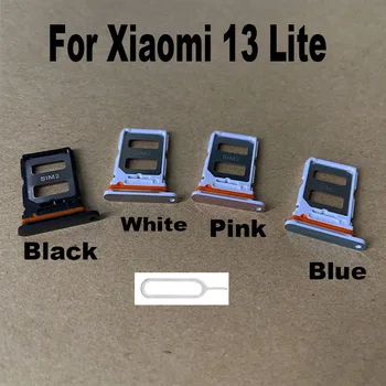 Nieuw Voor Xiaomi MI 13 Lite Dienblad van de simkaart Sleuf Houder Socket Adapter Aansluiting Reparatie-Vervanging van Onderdelen