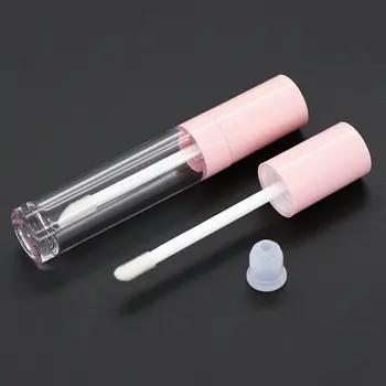 6,5 ml Roze lipgloss Tubes Leeg DIY Cilindrische lippenbalsem Buizen met een Toverstokje Hervulbare Lippenstift Sample Flesjes Cosmetische Dispenser