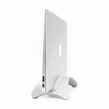 Verticale Laptop Stand voor MacBook Pro Air Aluminium Legering ruimtebesparende Desktop Houder Retina-3pcs Silica Gel Pad Beschikbaar