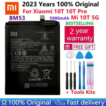 Xiaomi 100% Origina Vervangende Batterij BM53 Voor Xiaomi 10T 10T Pro Mi 10T 5000mAh BM53 Batterijen Batterij+ Gratis Tools