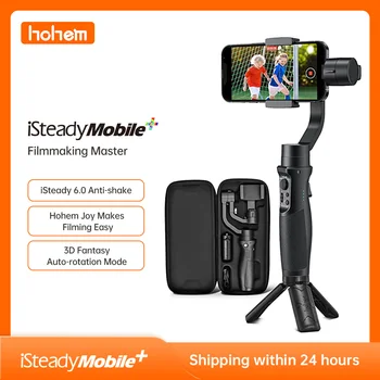 Hohem Handheld Gimbal 3-Assige Stabilisator iSteady Mobile Plus Telefoon Selfie Stok Statief voor de iPhone 13 12 Pro/Max Huawei Xiaomi