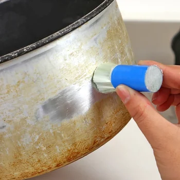 Goed warm roestvrij staal bar stain remover verwijderen van roest pot borstel multifunctionele keuken schoonmaken gereedschap