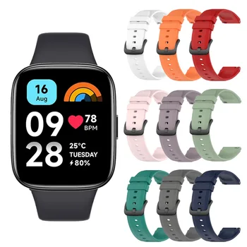 Siliconen Band Voor Redmi Horloge 3 Lite Accessoires Vervanging Armband Armband Voor Xiaomi Redmi Bekijk De 3 Actieve Band Correa