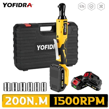 Yofidra 3/8 Inch 200N.M Elektrische Ratelsleutel Voor Makita 18V-Batterij Oplaadbaar Verwijderen draai de Moer Auto Reparatie Tool