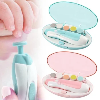 Kinderen Baby Nagel Trimmer Elektrische Baby Manicure-Pedicure Veilig Nagelknippers Cutter Schaar Care Set Nieuwe Baby Nagelverzorging