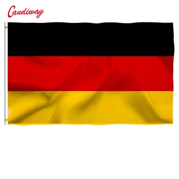90 x 150cm Deutschland duitse vlag vlag parade polyester bedrukte banners office activiteiten NN008