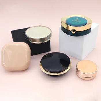 Luchtkussen Stichting doe-Doos 1Pc Leeg Bladerdeeg Doos Draagbare Spiegel voor Bb Cream Cosmetische Make-up het Geval Container met Poeder Spons