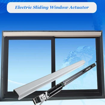 Elektrische Schuifdeur Actuator DC Automatisch Open/Sluit Venster Elektrisch 1m Lengte Vleugel Opener Handmatig Duwen