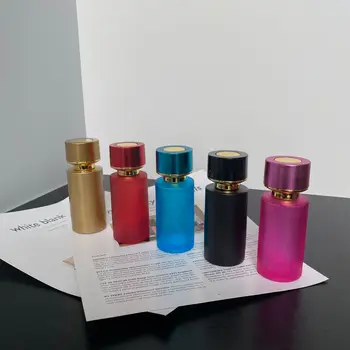 50ML Gekleurde Ronde Dop Glas Bottle Ronde Fles van het Parfum Spray Essentie Fles