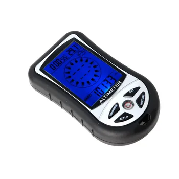 Digitale 8-in-1 LCD Kompas, Barometer, Hoogtemeter Thermo Temperatuur Klok Agenda