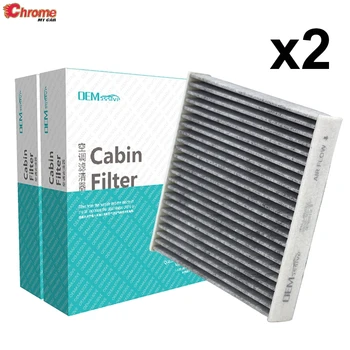 2x Auto-Accessoires, Pollen Cabine Airconditioning Filter 80292-TF0-G01 Voor Honda City Civic X CR-Z Fit 4 HR-V 2013 2014 2015 2016