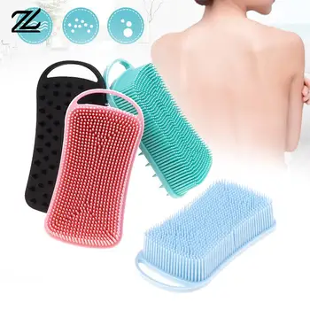 Siliconen Body Scrubber Douche Scrub Spons Bubble Bad Borstel Massager Huid Reiniger Pad Badkamer Accessoires