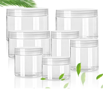 20pcs/veel 50/80/100/120/150/200/250 ml Lege Plastic Duidelijke Cosmetische Potten Make-up Container Duidelijk Jar Monster Pot