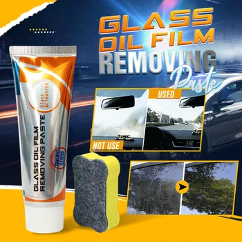 50g Auto Glas Polijsten van Glas Olie-Film het Verwijderen van Plak Schone poolse Plakken voor Badkamer Raam Voorruit Agent Tools
