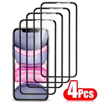 4 STUKS Volledige Dekking van Gehard beschermglas Voor iPhone 14 13 12 11 Pro Max Screen Protector Voor iPhone 14 13 Pro Max X X Xs Glas