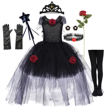 Meisjes Halloween Geest Bruid Voor Kinderen Heks, Vampier Kostuums Kinderen Queen Carnaval Partij Cosplay Kostuum