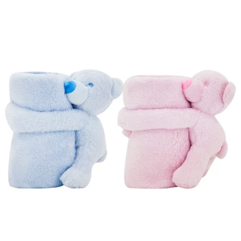 Baby Speelgoed Deken Afneembare Roze Blauw Meisjes Jongens Handdoek Herfst Lente Zachte Doek Pasgeboren Baby ' S Ontvangen Van Dekens