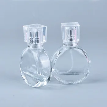 1pc 25ml Ronde Glazen Fles van het Parfum Spray Fles Mini Leeg Schoonheid Cosmetische Containers Draagbare Navulbare Travel Spray, Verstuiver
