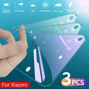 3Pcs Gehard Glas Voor Xiaomi Mi 9T 10T 11T 12T Pro 10 11 12 Lite Screen Protector, Anti Blauw Voor Xiaomi Mi-8 9 Se mi 10 11 Lite